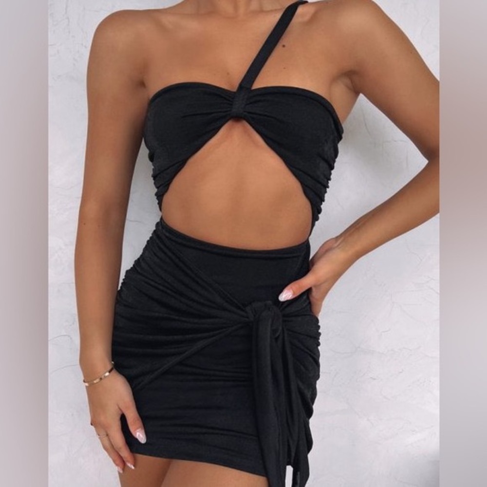Love Language Mini Dress Black from white fox